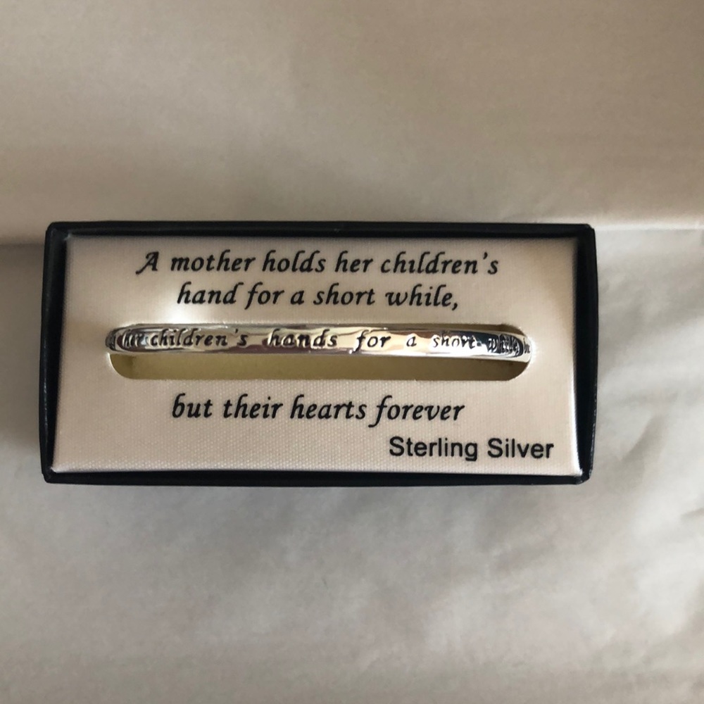 Sterling silver bracelet.